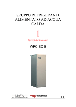 GRUPPO REFRIGERANTE ALIMENTATO AD ACQUA CALDA