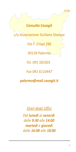 Sicilia - Casagit