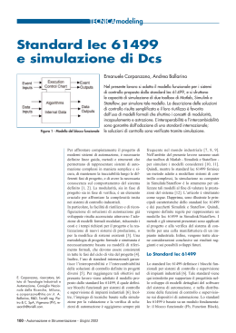 Standard Iec 61499 e simulazione di Dcs