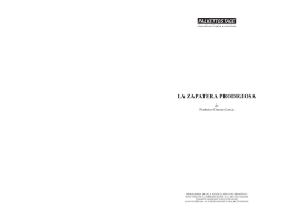 LA ZAPATERA PRODIGIOSA