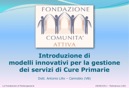 Introduzione di modelli innovativi per la gestione dei