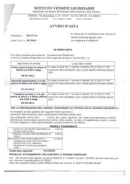 ISTITUTO VENDITE GIUDIZIARIE - Comune di Santo Stefano Belbo