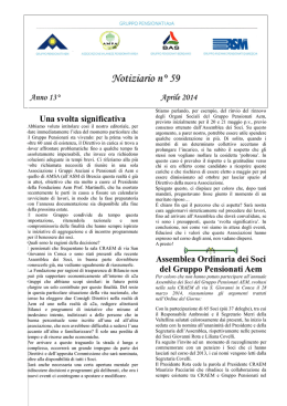 Notiziario 40 - Pensionati a2a Bergamo
