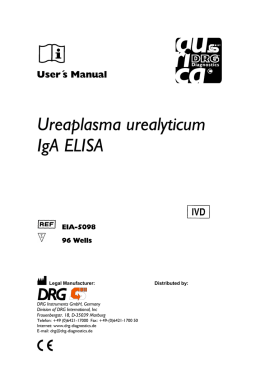 Ureaplasma urealyticum IgA ELISA
