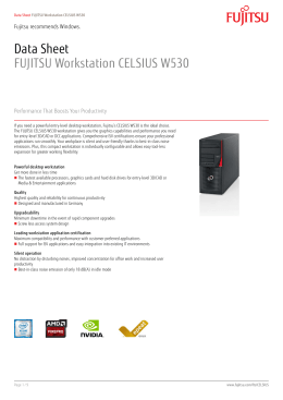 Data Sheet FUJITSU Workstation CELSIUS W530