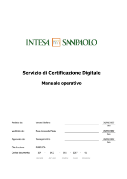 ISP-SCD-001-2007-01 Manuale operativo - BancaIdentity