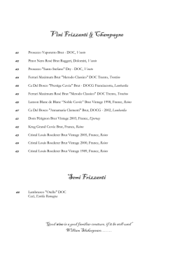Vini Frizzanti