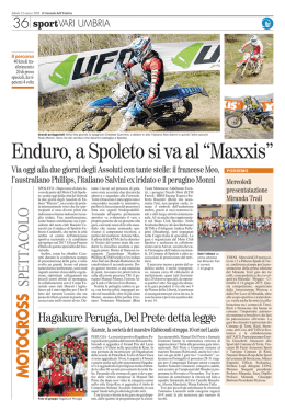 Enduro, a Spoleto si va al “Maxxis”