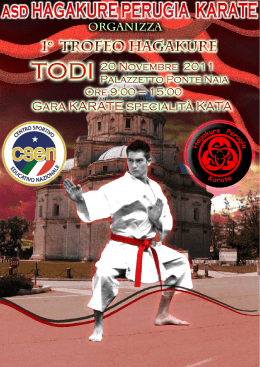 TODI (PG) Karate Gara Kata 1° Trofeo