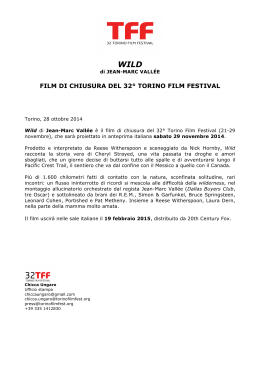 FILM DI CHIUSURA DEL 32° TORINO FILM FESTIVAL