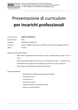 Curriculum_ITA - Studio Tecnico Ing. Corradi Parma