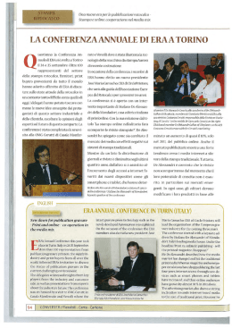 LA CONFERENZA ANNUALE DI ERA A TORINO