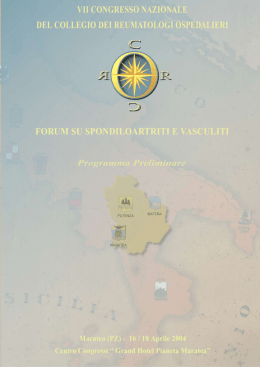 VII Congresso Nazionale del Collegio dei Reumatologi