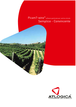 Picam7-wine software gestionale per cantine vinicole