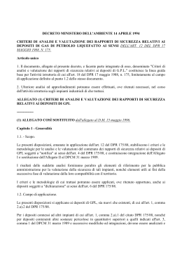 decreto ministero dell`ambiente 14 aprile 1994 criteri di analisi e