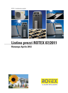 Listino Rotex - Convienesempre