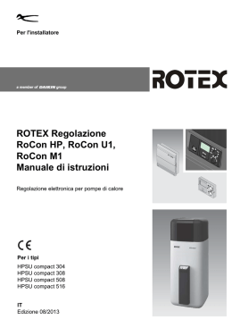 Manuale di istruzioni RoCon