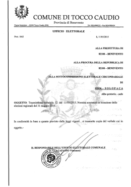 Verbale n.12 -Nomina Scrutatori elezioni