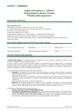 &ldquo;Prestito della Speranza&rdquo;.