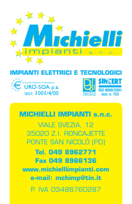 Michielli Michielli - MICHIELLI IMPIANTI snc