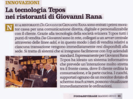 nei ristoranti di Giovanni Rana