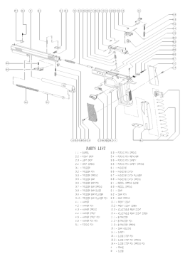 Page 1 PARTS LIST BARREL 5.3 f EIRING PIN SPRING 5.4 f