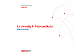 La diversity in Telecom Italia – Fabio Galluccio