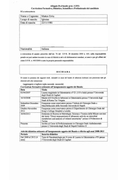 CV - Università degli studi di Cagliari.