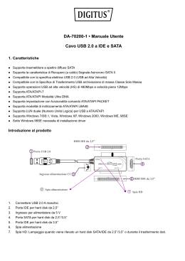 DA-70200-1 • Manuale Utente Cavo USB 2.0 a IDE e SATA