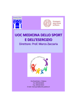 UOC MEDICINA DELLO SPORT E DELL`ESERCIZIO