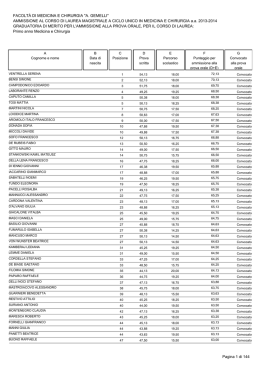 merito medicina - Test Ammissione