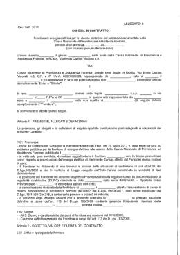 Allegato 8 - Schema contratto