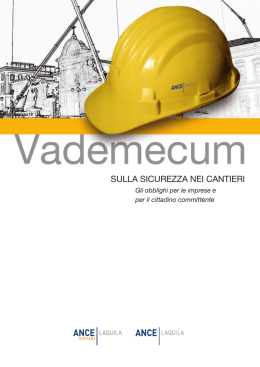 Vademecum sicurezza cantieri - Collegio dei Geometri della