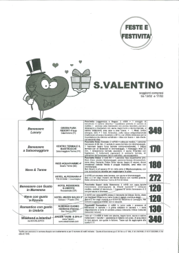 S.VALENTINO - Casentino Viaggi