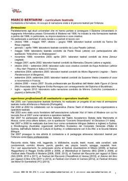 CV_Bertarini - Comune di Correggio