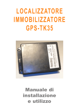 LOCALIZZATORE IMMOBILIZZATORE GPS-TK35
