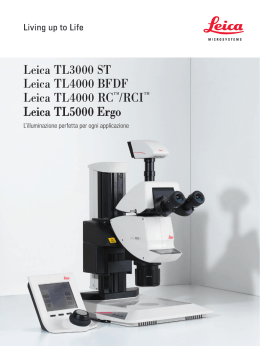Leica TL3000 ST Leica TL4000 BFDF Leica TL4000 RC&trade;/RCI