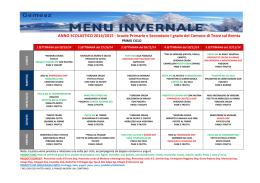 men&ugrave; fino al 26 ottobre 2015