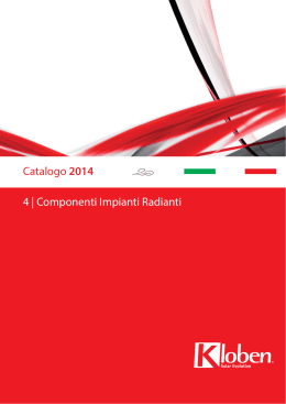 Catalogo 2014 4 | Componenti Impianti Radianti