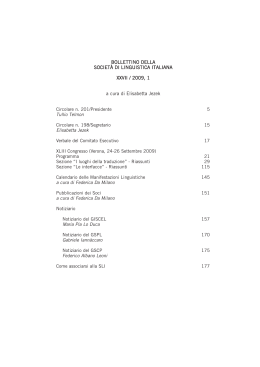 Bollettino SLI 2009 no 1