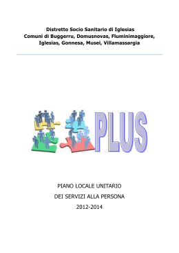 DOCUMENTO PLUS 2012-2014 - Provincia di Carbonia Iglesias