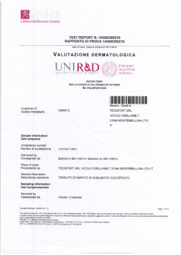 à MÉHÈU`S`: NulriSciences Cemp-any TEST REPORT N