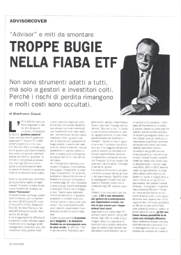 TROPPE BUGIE NELLA FIABA ETF