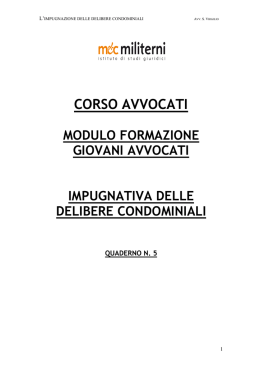Impugnativa delle delibere condominiali