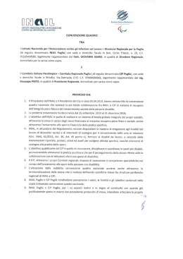 Convenzione Quadro CIP INAIL Puglia 2013-2016