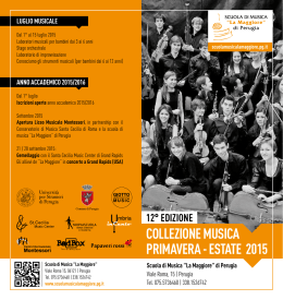 edizione 2015 - Scuola di Musica La Maggiore