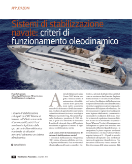 Sistemi di stabilizzazione navale: criteri di