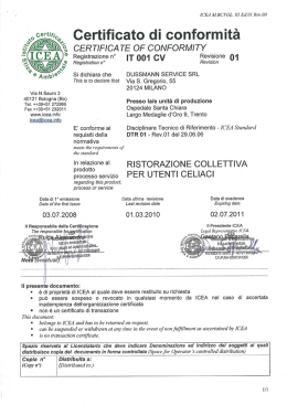 Certificato di conformità