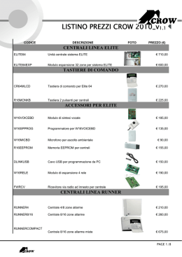 LISTINO PREZZI CROW 2010_v1.1