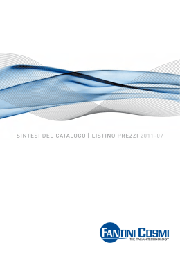 sintesi del catalogo listino prezzi 2011-07